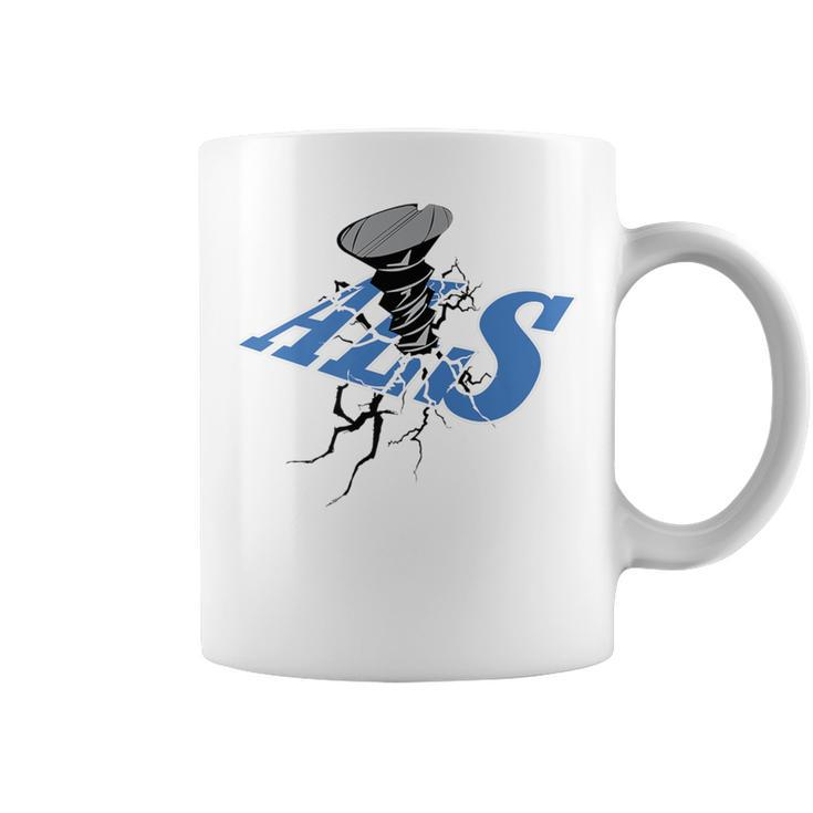 Put A Screw In Als Als Awareness Angry Lou Gering's Mnd Coffee Mug