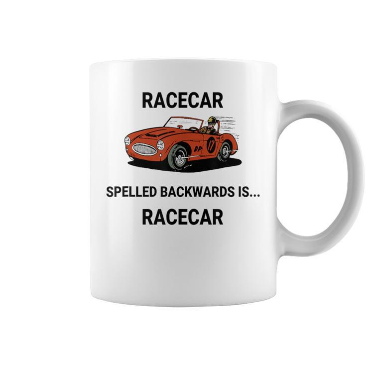 Racecar Spelled Backwards Is Racecar Coffee Mug