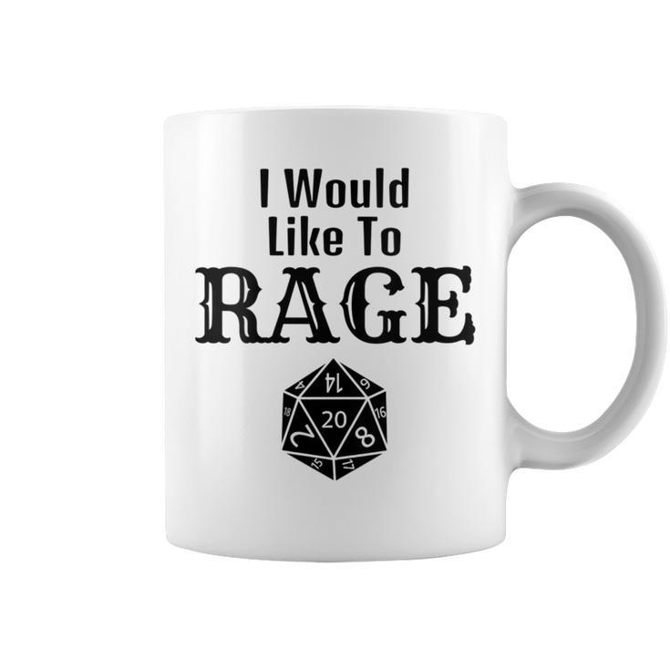 I Would Like To Rage Barbarian Dm Rpg Dice Game Coffee Mug