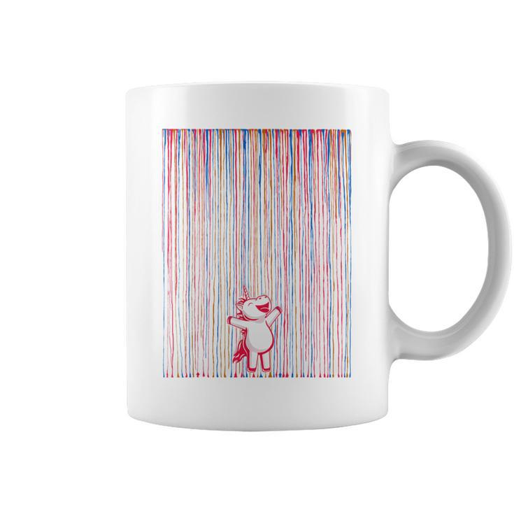 Rainbow Cute Unicorn Graffiti Coffee Mug