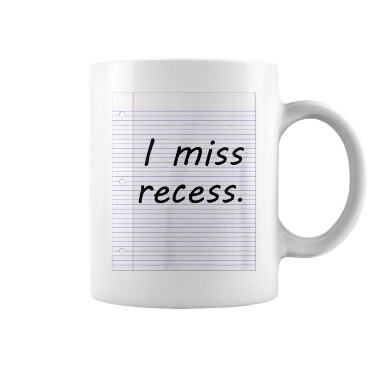 Recess I Miss Recess Nostalgic Coffee Mug