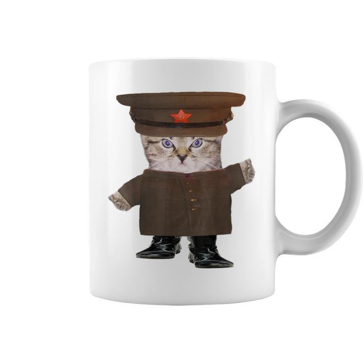 Red Army Kitten Coffee Mug