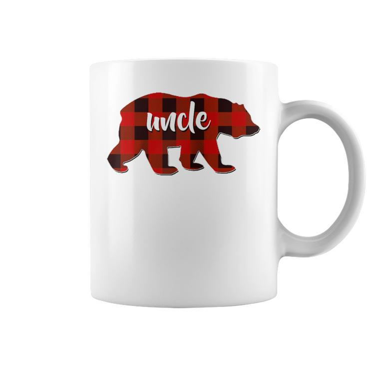 Red Plaid Uncle Buffalo Matching Family Pajama Christmas Coffee Mug