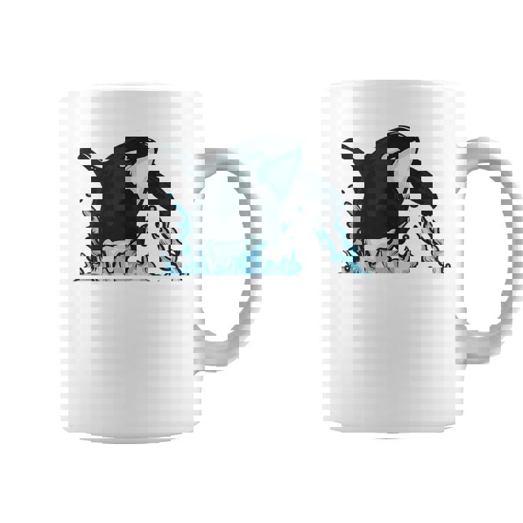 Regalo De Ballena Asesina Saltando Orca Sin Mangas Taza de café