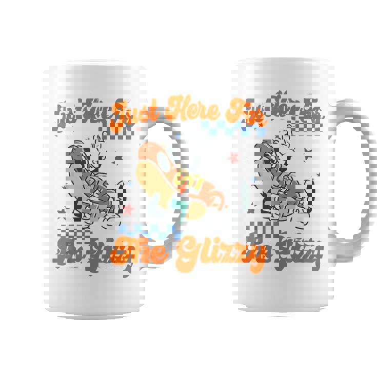 Retro Hot Dog I'm Just Here For The Glizzy Happy 4Th Of July Coffee Mug