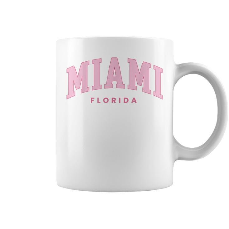 Retro Miami Florida Vintage Preppy Throwback Girls Kid Coffee Mug