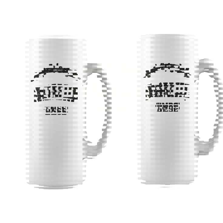Retro Nashville Tennessee Taza de café