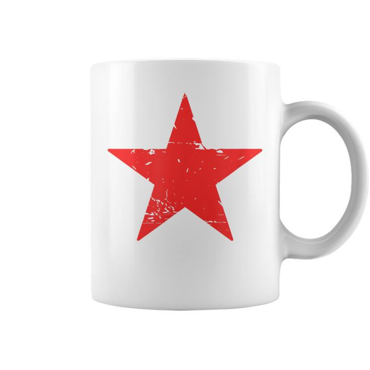 Retro Red Star Distressed Revolution Vintage Retro Coffee Mug