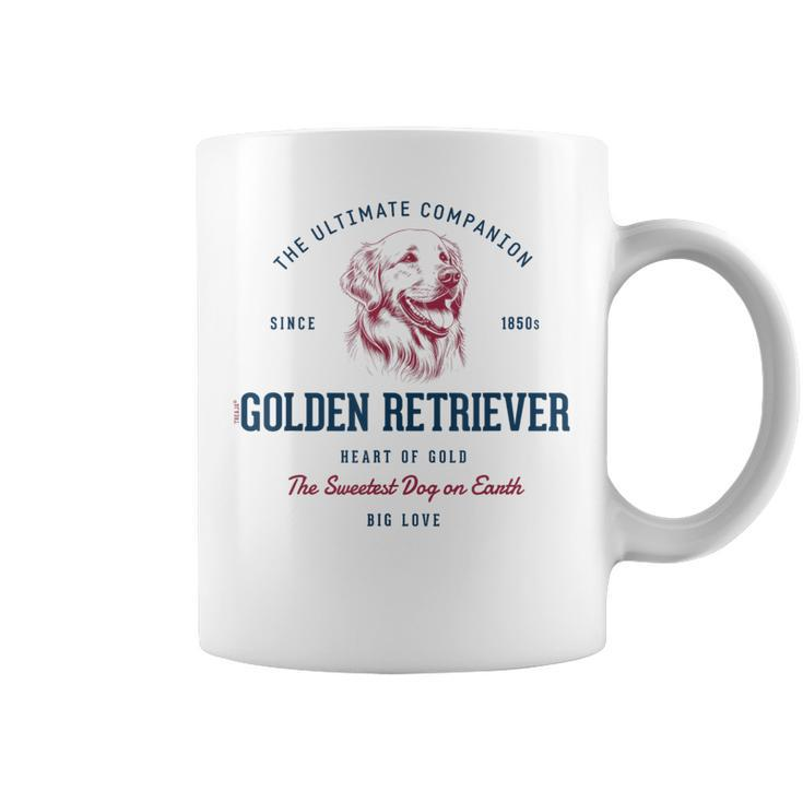 Retro Styled Vintage Golden Retriever Coffee Mug