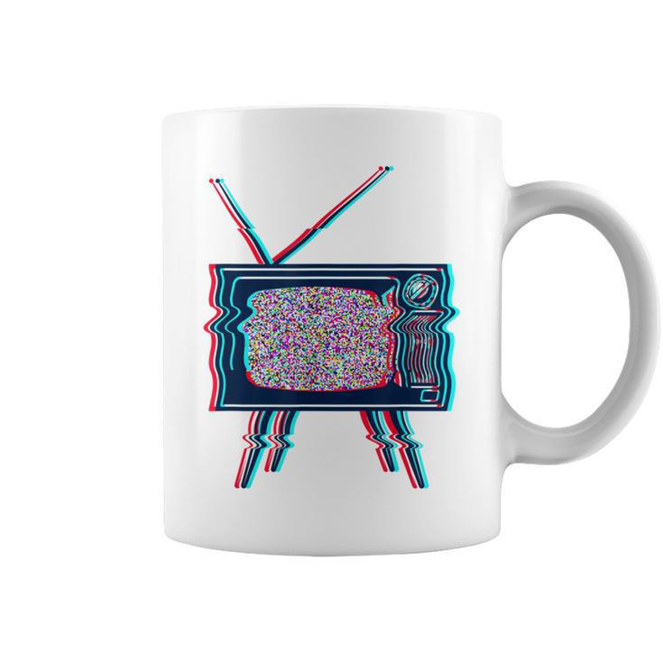 Retro Tv Test Pattern 80S 90S Festival Glitch Test Pattern Coffee Mug