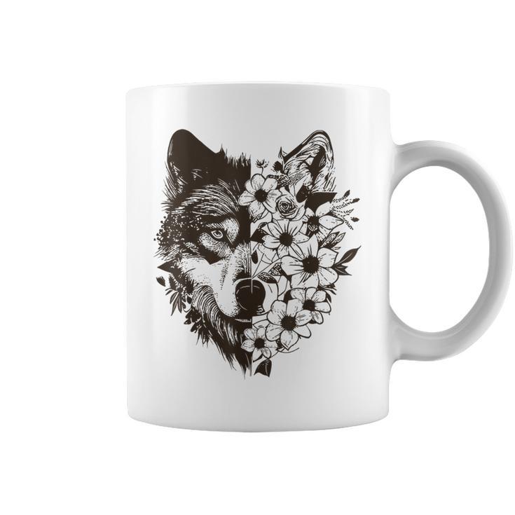 Therian Alpha Wolf Grunge Aesthetic Coffee Mug