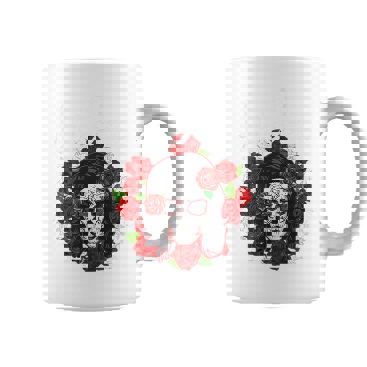 Rockera Surgar Skull La Jefa Calavera Muertos Sin Mangas Taza de café