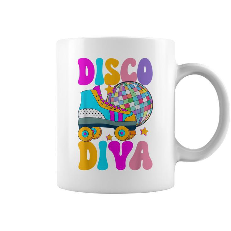 Roller Skating Disco Diva Skate Girl 70S Retro Coffee Mug
