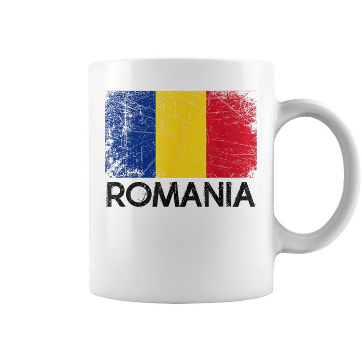 Romanian Flag Vintage Made In Romania Coffee Mug