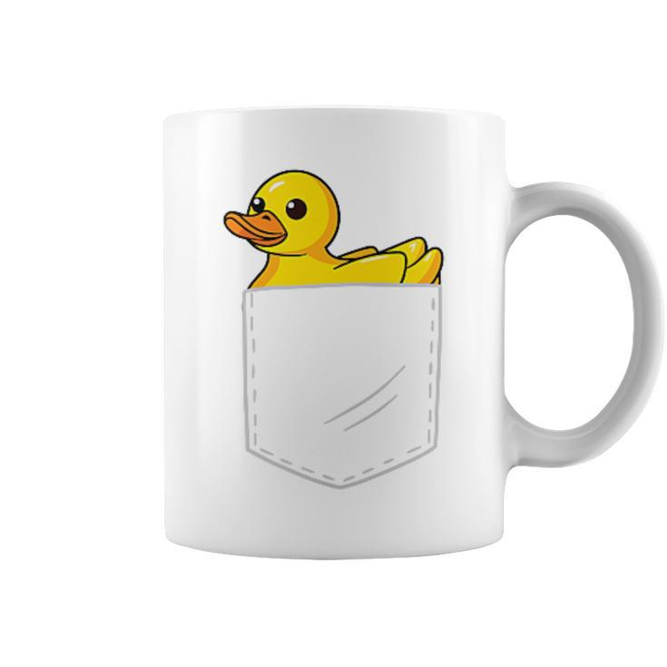 Rubber Ducky Duckie Yellow Rubber Duck In Pocket Coffee Mug