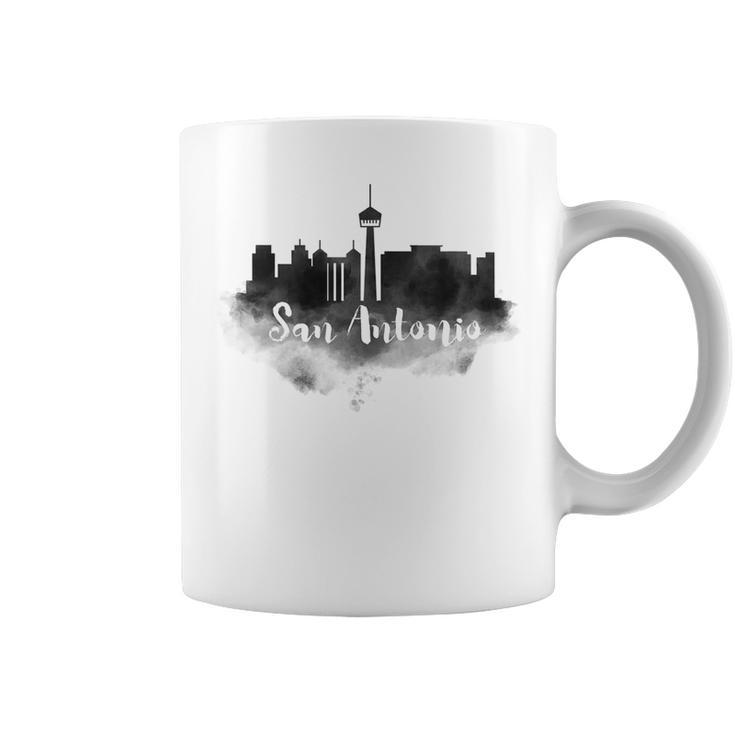 San Antonio Skyline Souvenir Home Silhouette Art Coffee Mug