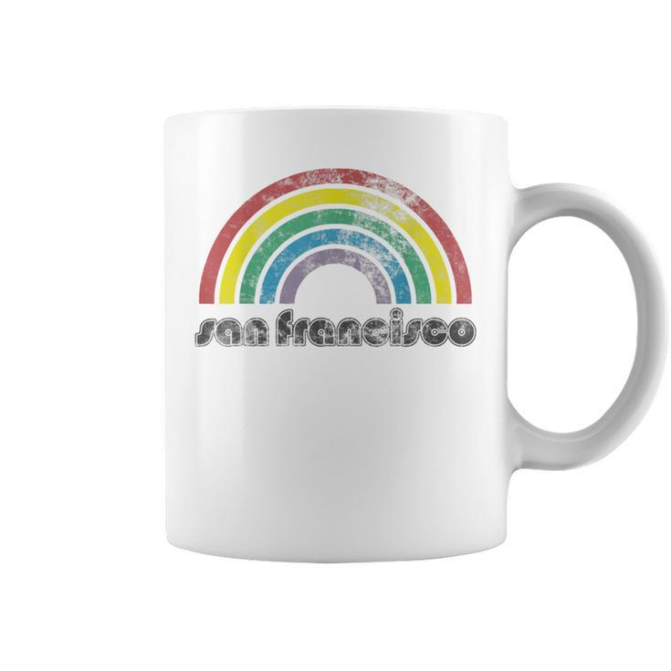 San Francisco Rainbow 70'S 80'S Style Retro Gay Pride Coffee Mug