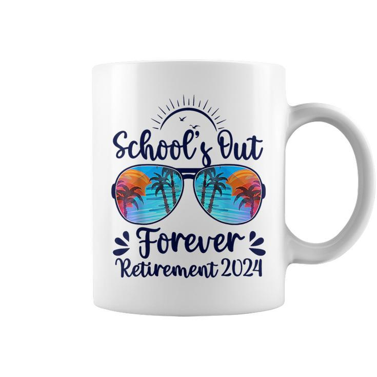 School's Out Forever Retired 2024 Teacher Retirement Coffee Mug
