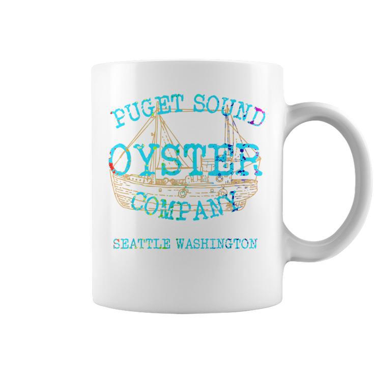 Seattle West Coast Oysters Seafood Vancouver Pacific Ocean Coffee Mug