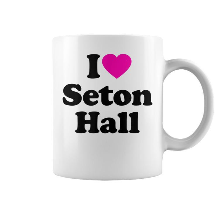 Seton Hall Love Heart College University Alumni Coffee Mug