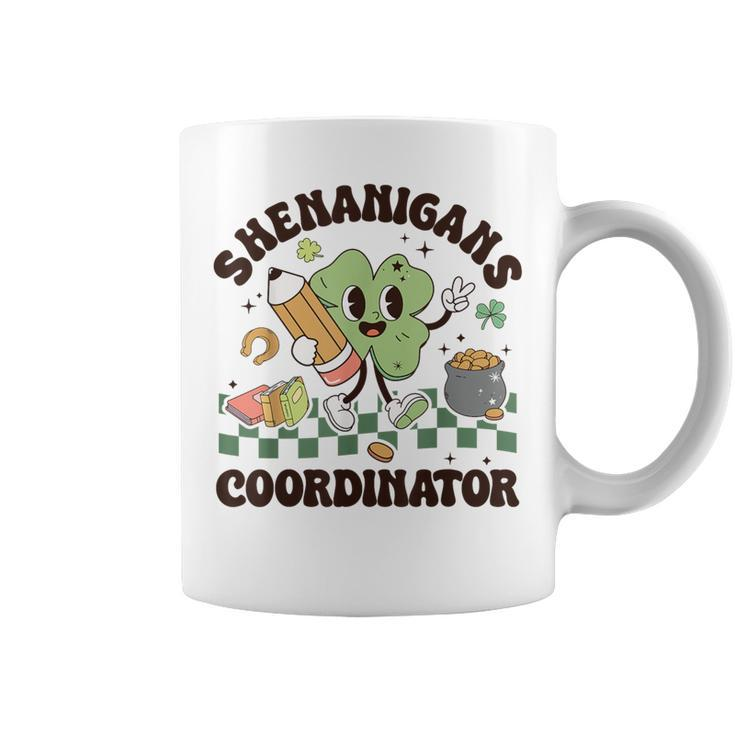 Shenanigans Coordinator Teacher St Patrick's Day Clovers Coffee Mug