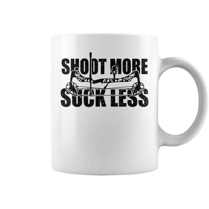 Shoot More Suck Less Hunting Lovers Hunter Dad Husband Coffee Mug