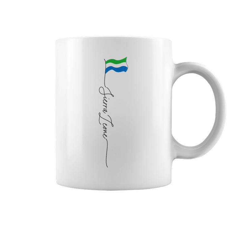 Sierra Leone Flag Sierra Leonean Patriotic Flag Coffee Mug