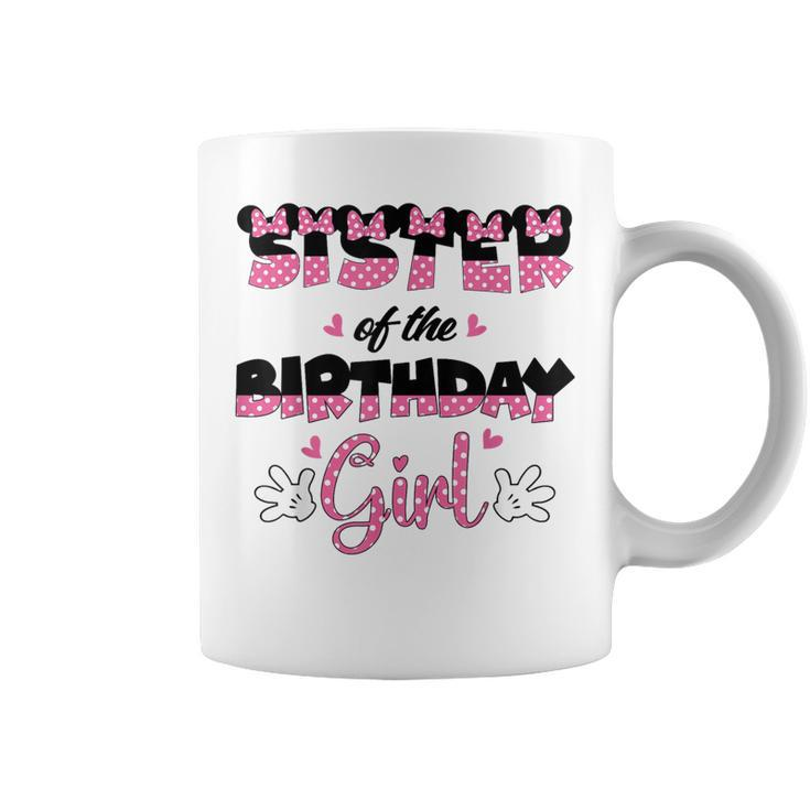 Sister Of The Birthday Girl Mouse Family Matching Coffee Mug