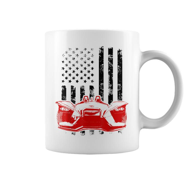 Slingshot Car American Usa Flag Patriotic Sling Shot Coffee Mug