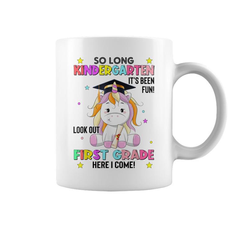 So Long Kindergarten Graduation Class 2024 Unicorn Girls Coffee Mug