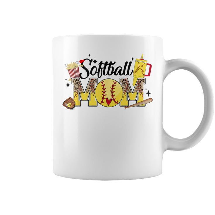 Softball Mom Game Day Vibes Softball Mama Coffee Mug