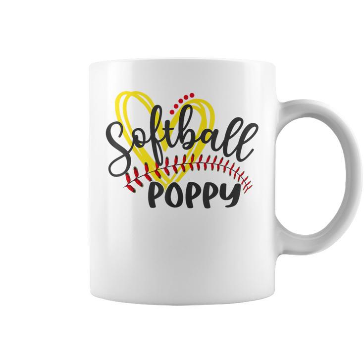 Softball Poppy Heart Ball Poppy Pride Coffee Mug