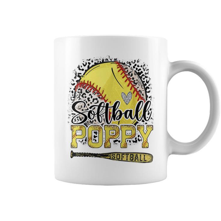 Softball Poppy Leopard Softball Pride Coffee Mug