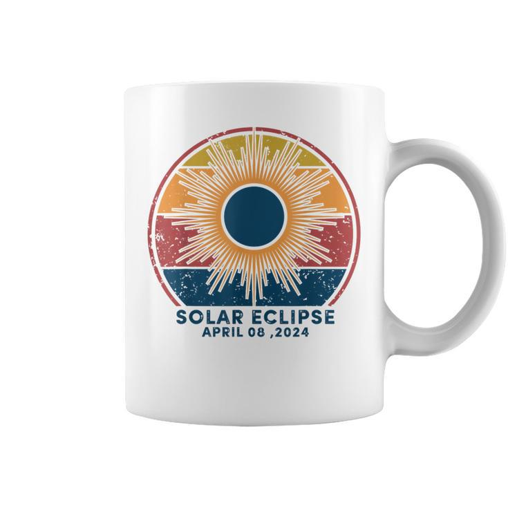 Solar Eclipse 2024 Total Solar Eclipse April 8 2024 Vintage Coffee Mug