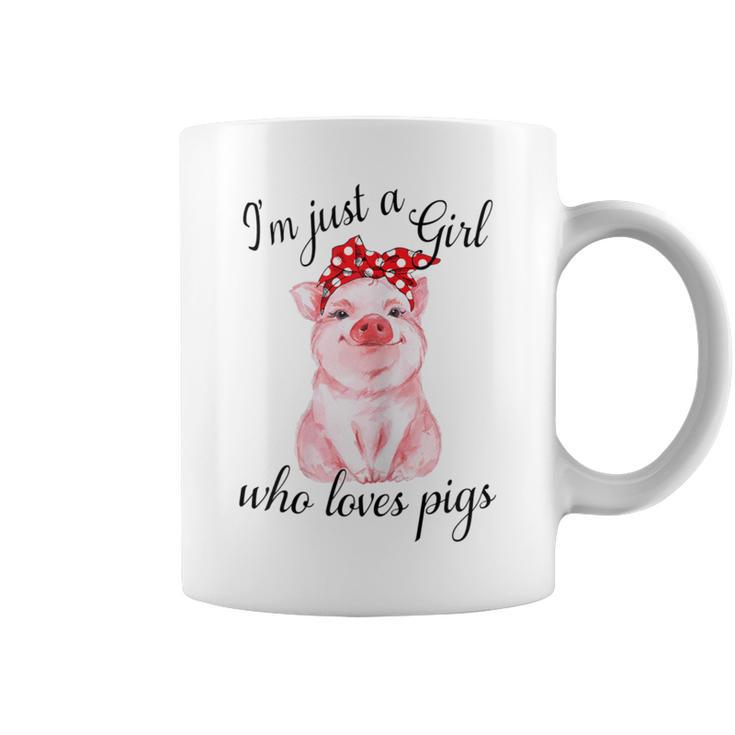 Solo Una Chica Que Ama A Los Cerdos Taza de café
