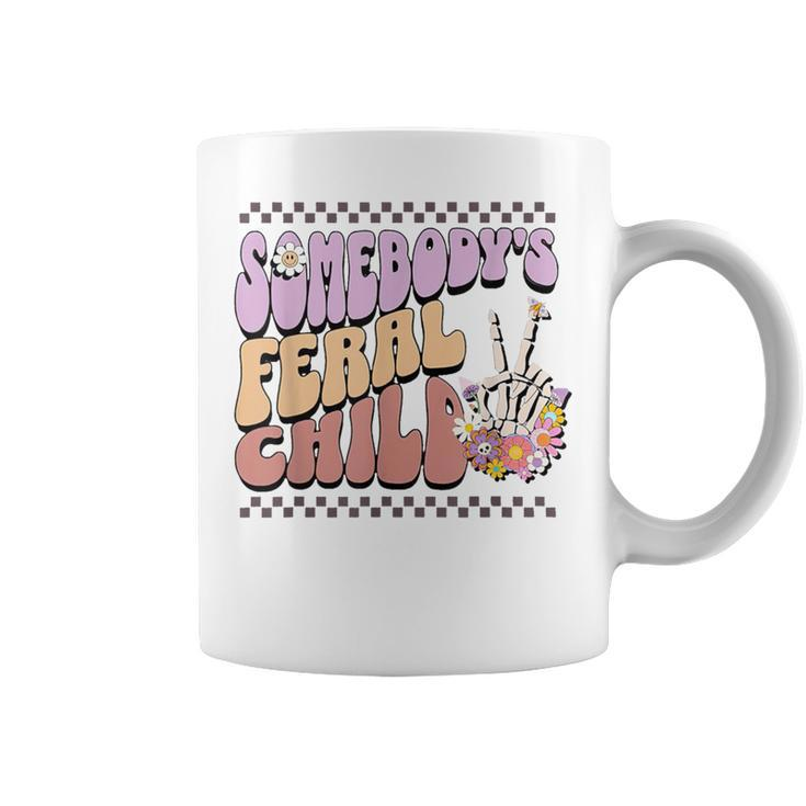 Somebody's Feral Child Toddler Girl And Boy Quotes Coffee Mug