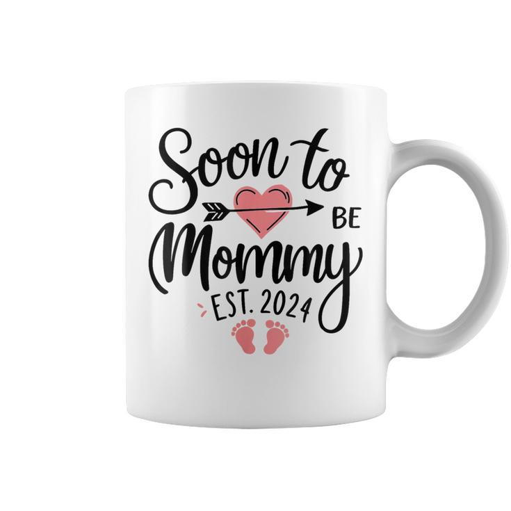 Soon To Be Mommy 2024 For Mom Pregnancy Announcement Coffee Mug