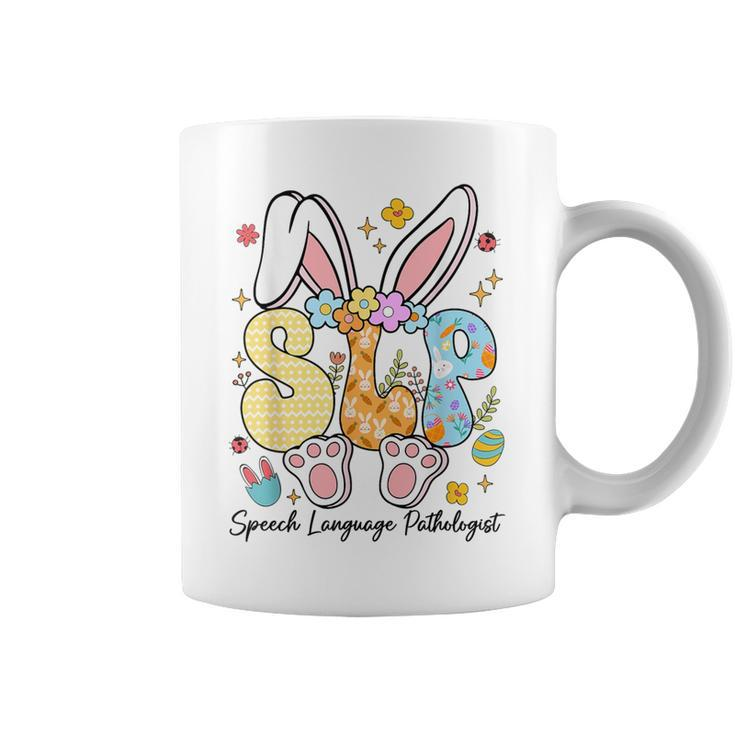 Speech Language Pathologist Bunny Bunnies Happy Easter Slp Coffee Mug