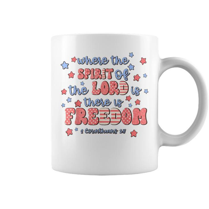 Where The Spirit Of The Lord There Is Freedom Coffee Mug
