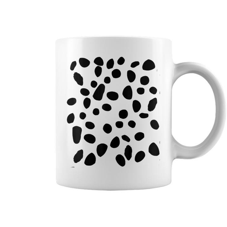 Spotted White With Black Polka Dots Dalmatian Coffee Mug