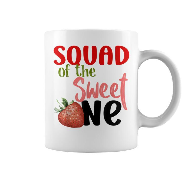 Squad The Sweet One Strawberry Birthday Family Party Coffee Mug