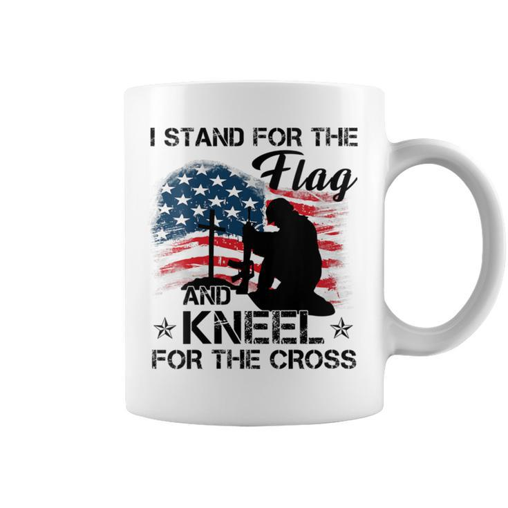 I Stand For The Flag And Kneel For The Cross July 4Th  Coffee Mug