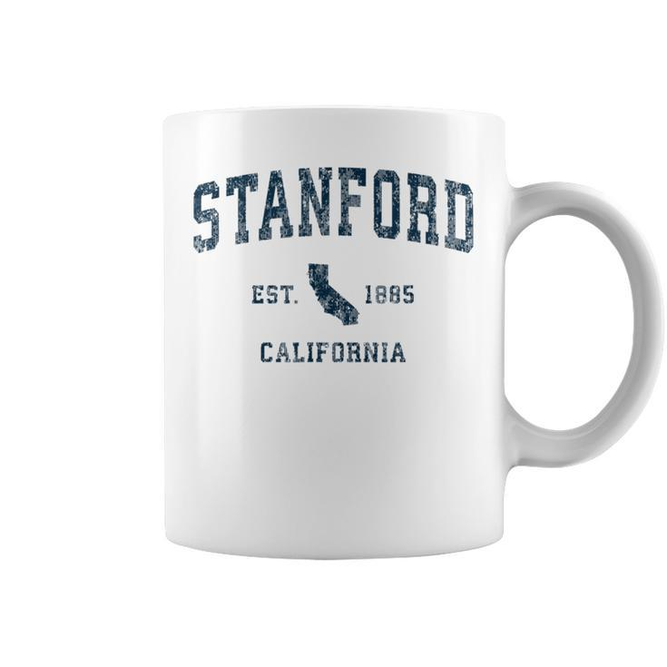Stanford California Ca Vintage Sports Navy Print Coffee Mug
