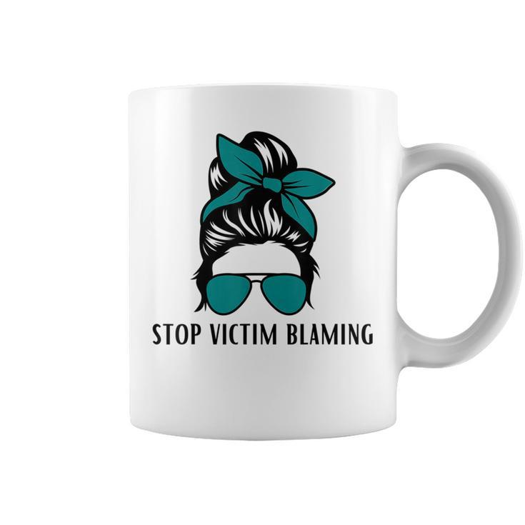 Stop Victim Blaming Sexual Assault Awareness Month Coffee Mug