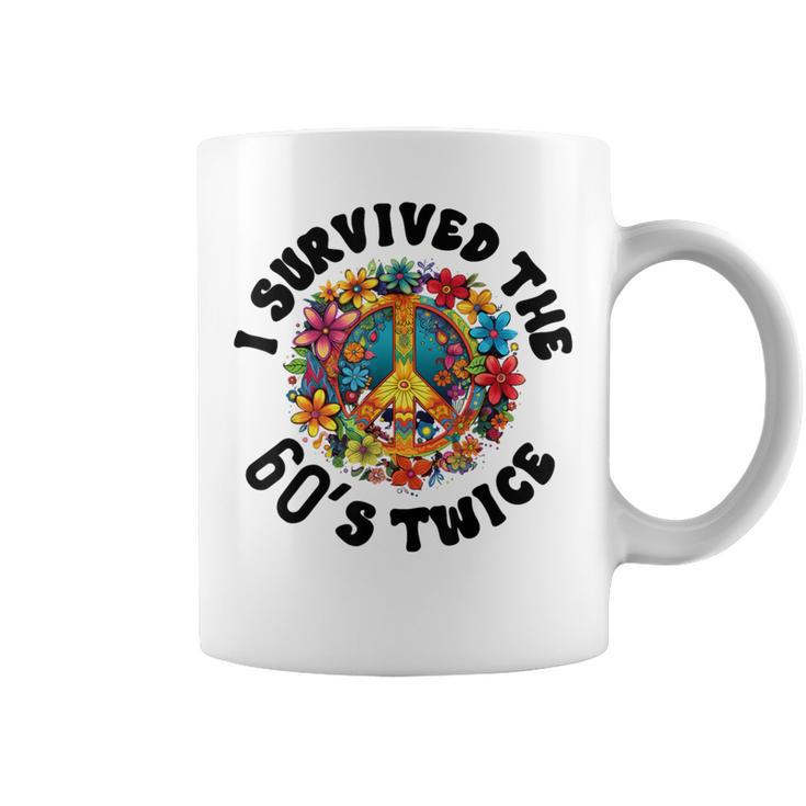 I Survived The 60S Sixties Twice 70Th Birthday 60Th Coffee Mug