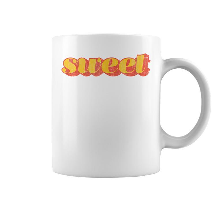 Sweet Word Retro Vintage 70S Style Coffee Mug