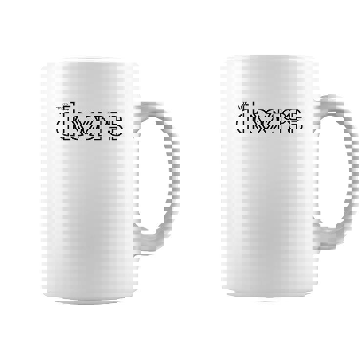 Tasse The Doors Blanc, Logo Iconique pour Fans de Rock