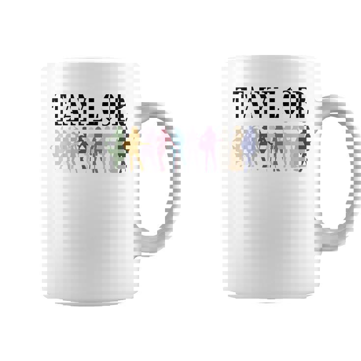 Taylor Personalized Name I Love Taylor Girl Groovy 90S Coffee Mug