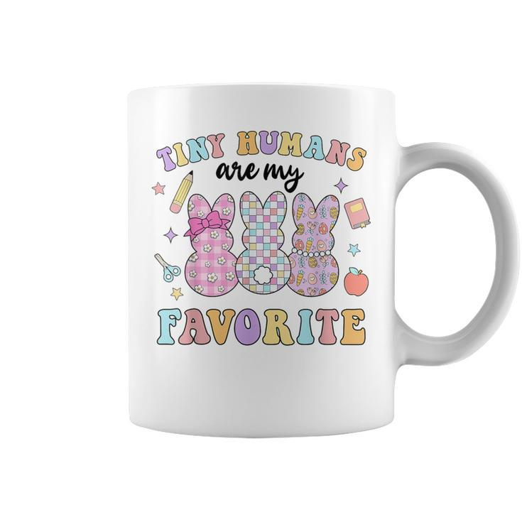 Teacher Tiny Humans Are My Favorite Easter Women Coffee Mug