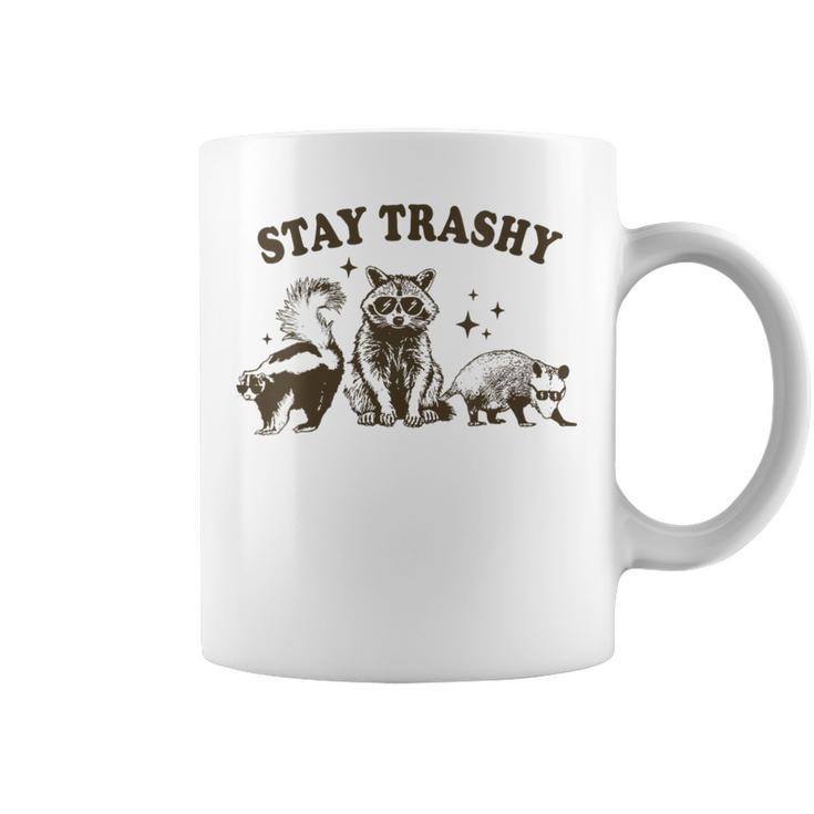 Team Trash Stay Trashy Raccoons Opossums Possums Meme Coffee Mug